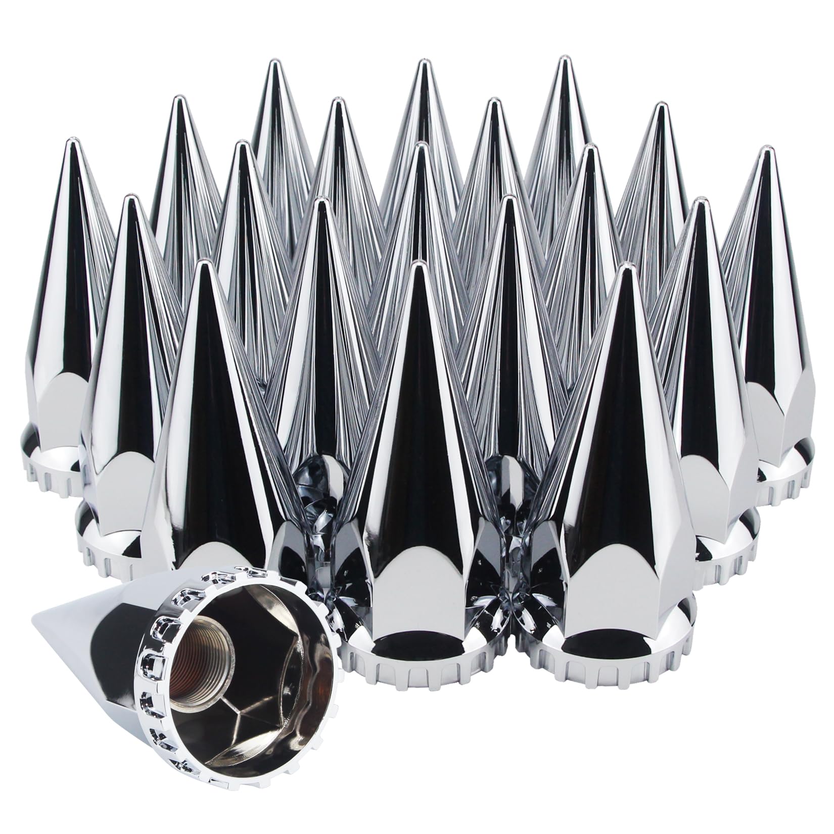 GREPSPUD front packaged spike caps showing clean presentation and easy install benefit