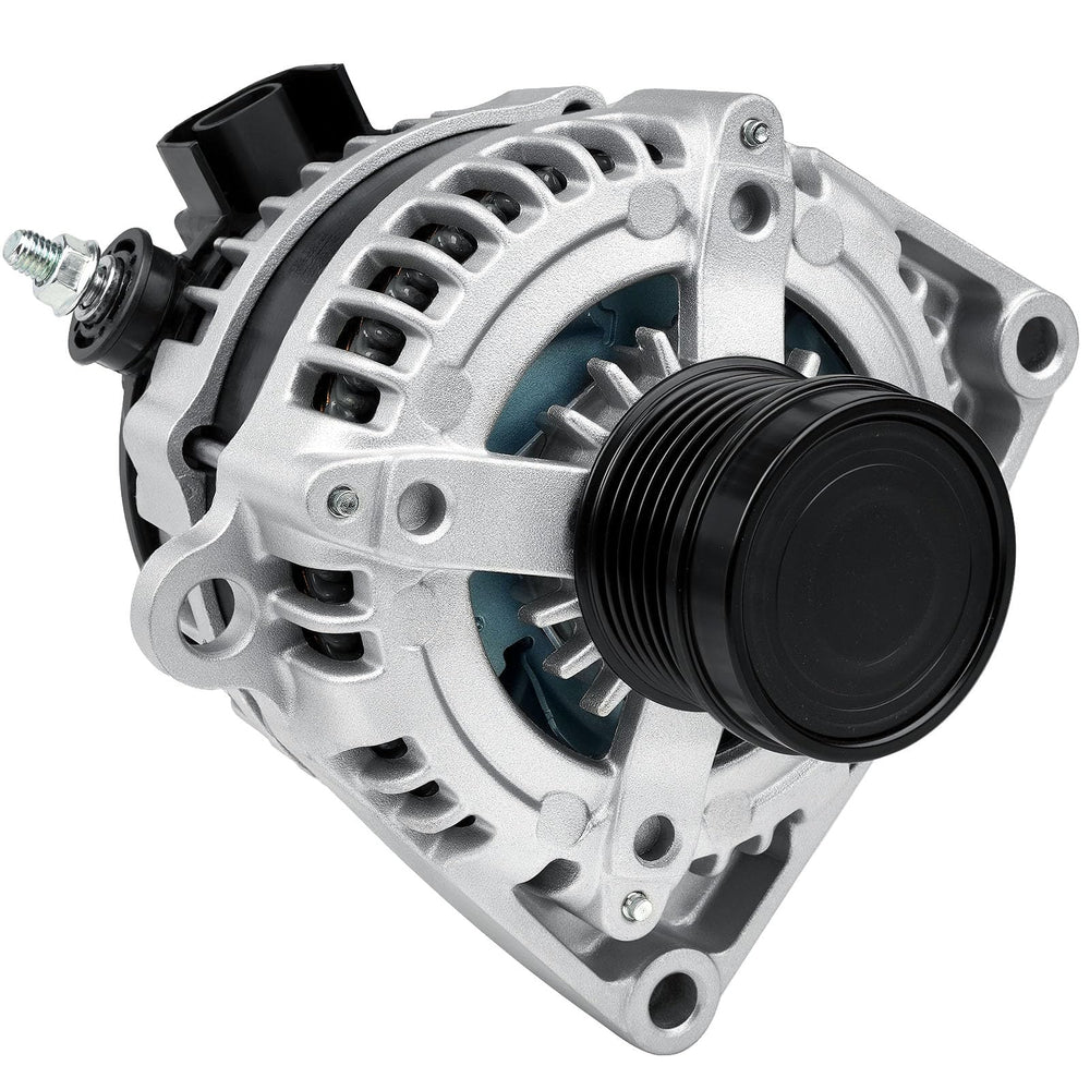 Grezuton alternator front view showing mounting points and robust housing for confident fit