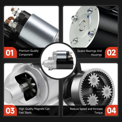 Grezuton starter installed in mower engine illustrating correct fit and smooth operation