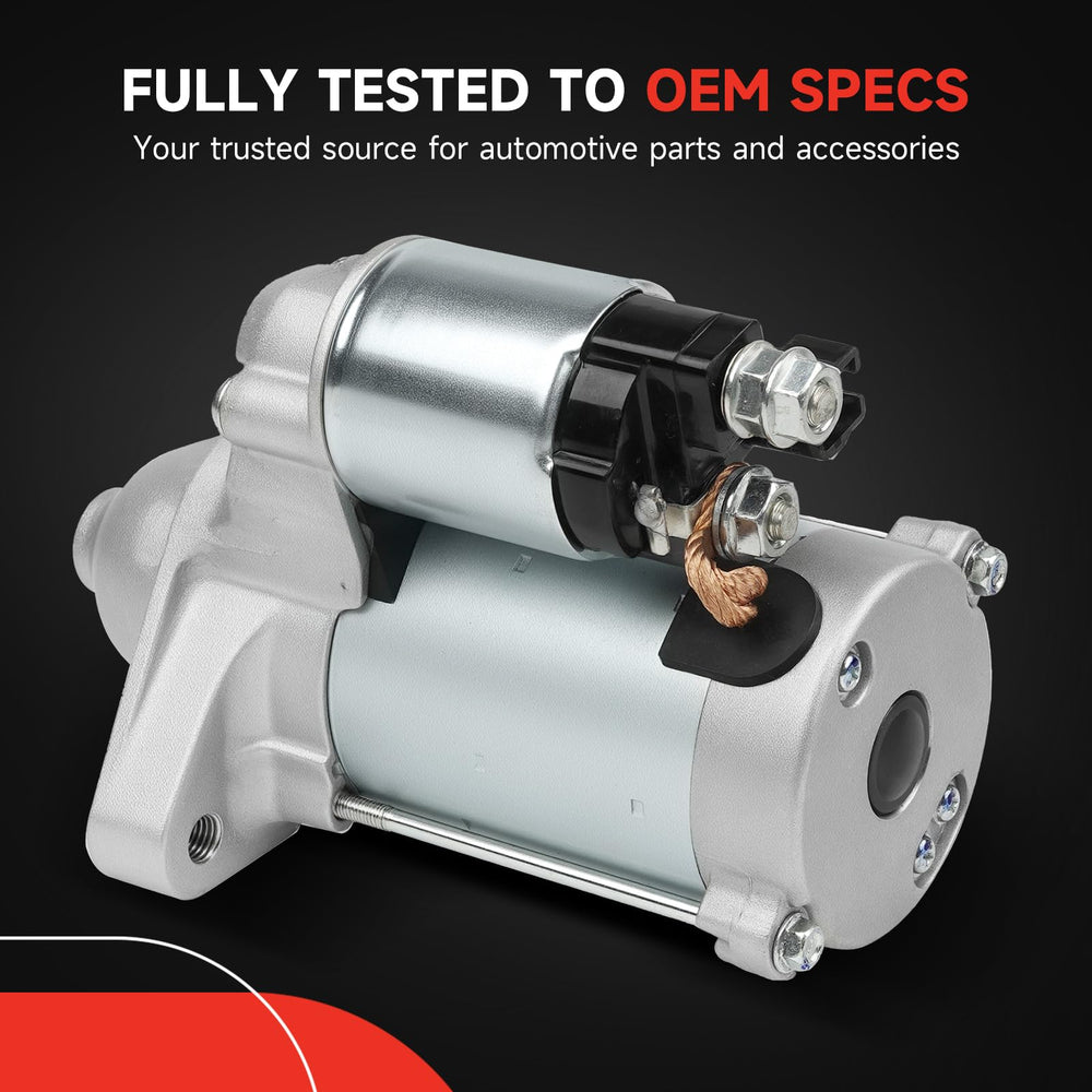 Grezuton starter installed in engine bay demonstrating direct-fit replacement benefit