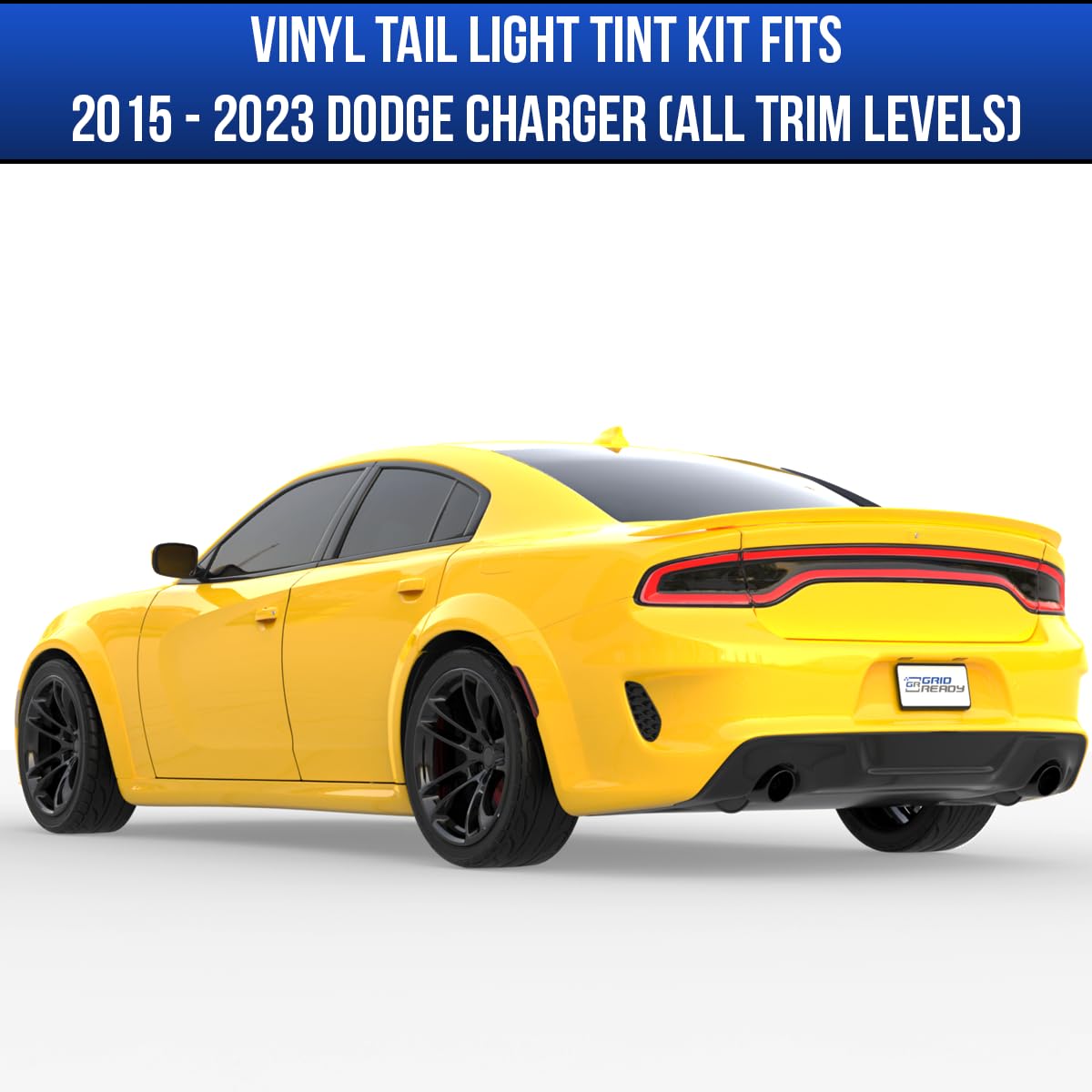 GRIDREADY backlit taillight showing smoke darkness while lights remain visible