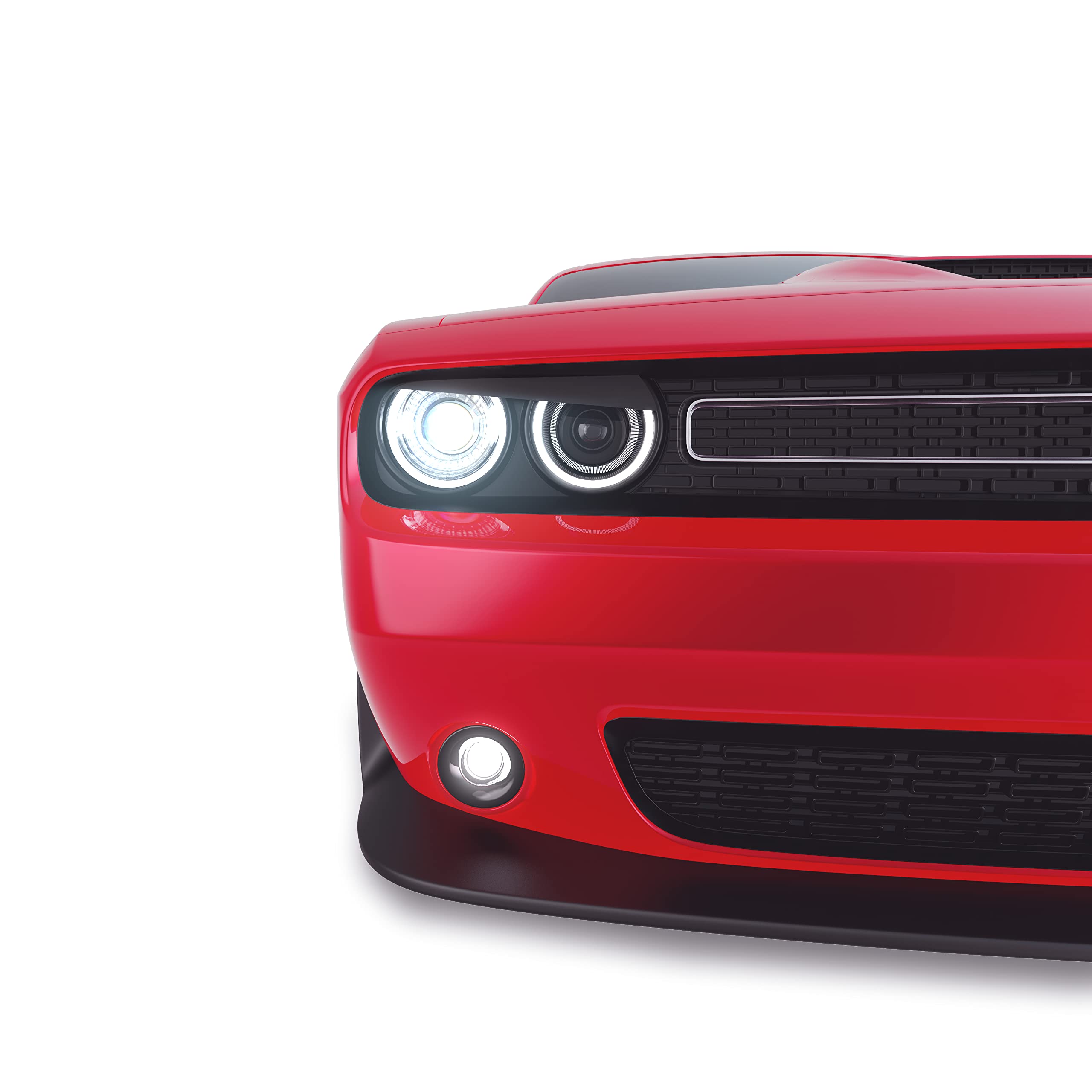 GRIDREADY headlight eyelids front view showing aggressive look and instant styling