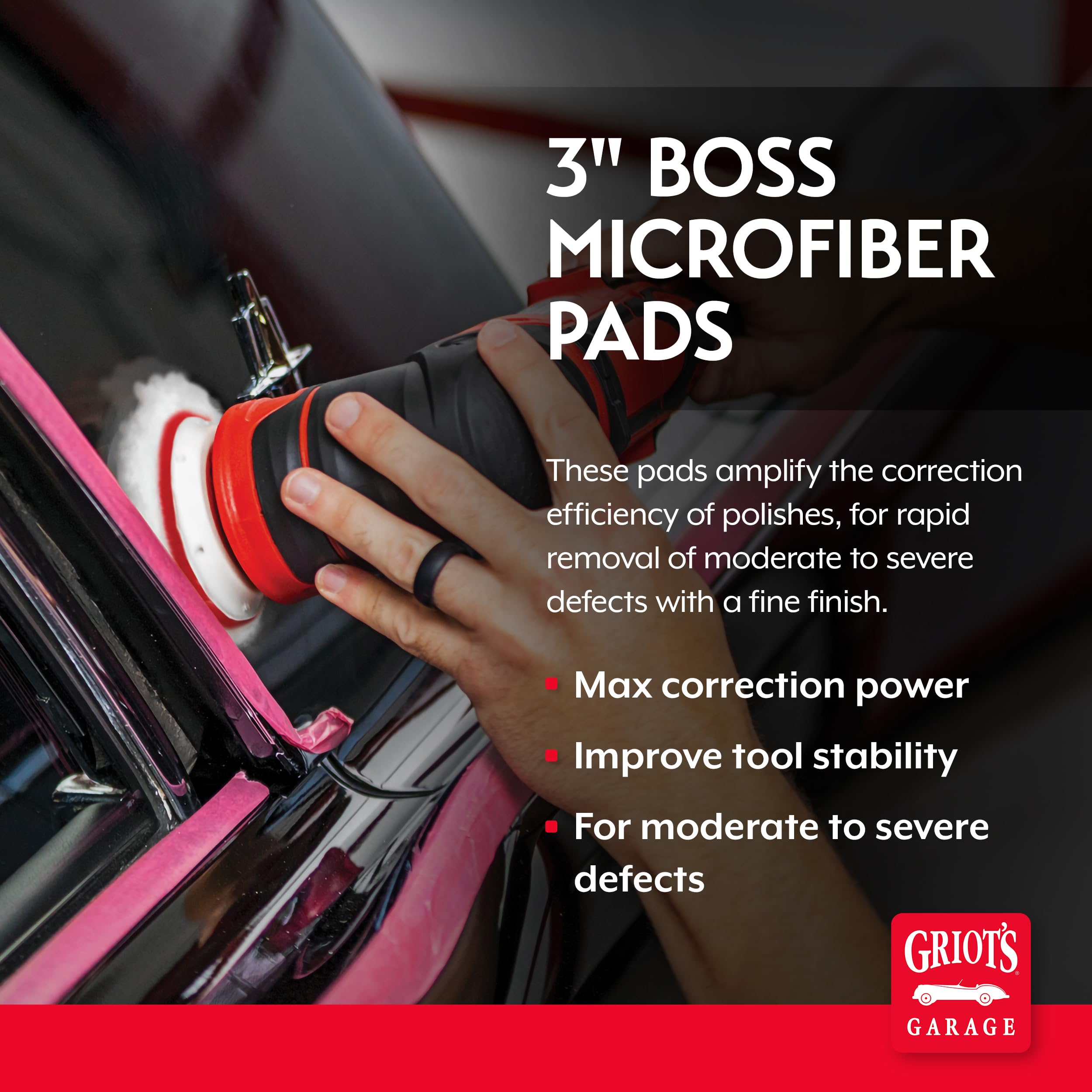 Griot's Garage microfiber close-up highlighting dense fibers for aggressive cutting