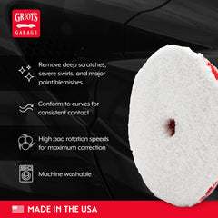 Griot's Garage pad edge showing Innerflex foam flexibility and contouring