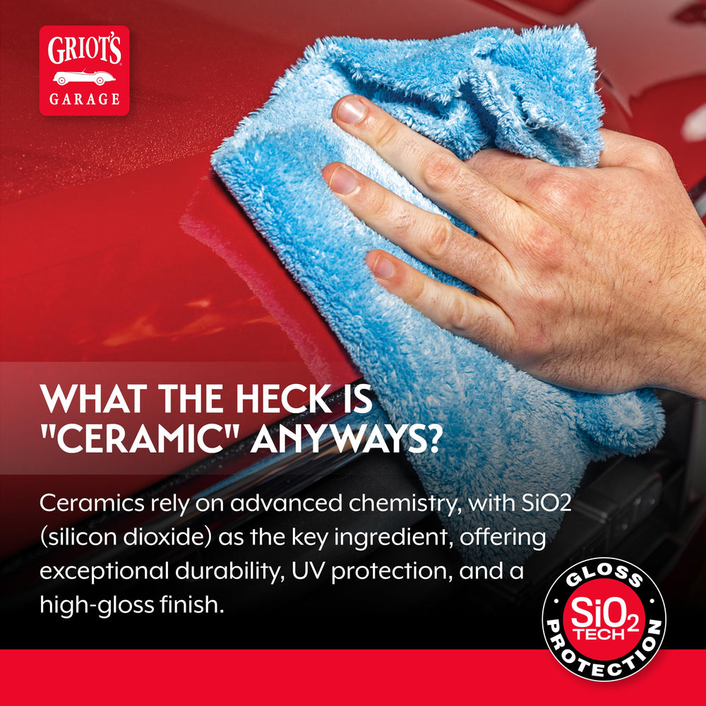 Griot's Garage applied to wheel and chrome showing cleaning and shine benefits