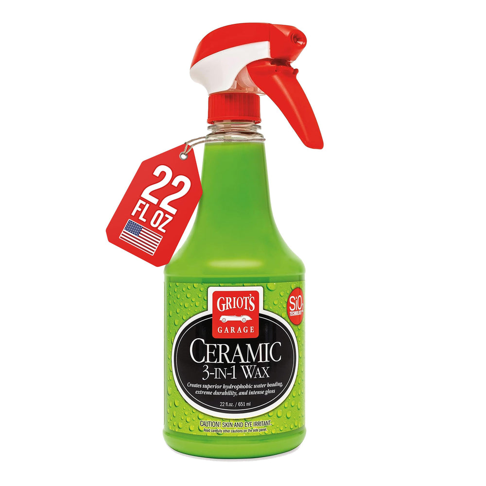 Griot's Garage bottle front label showing product and benefits