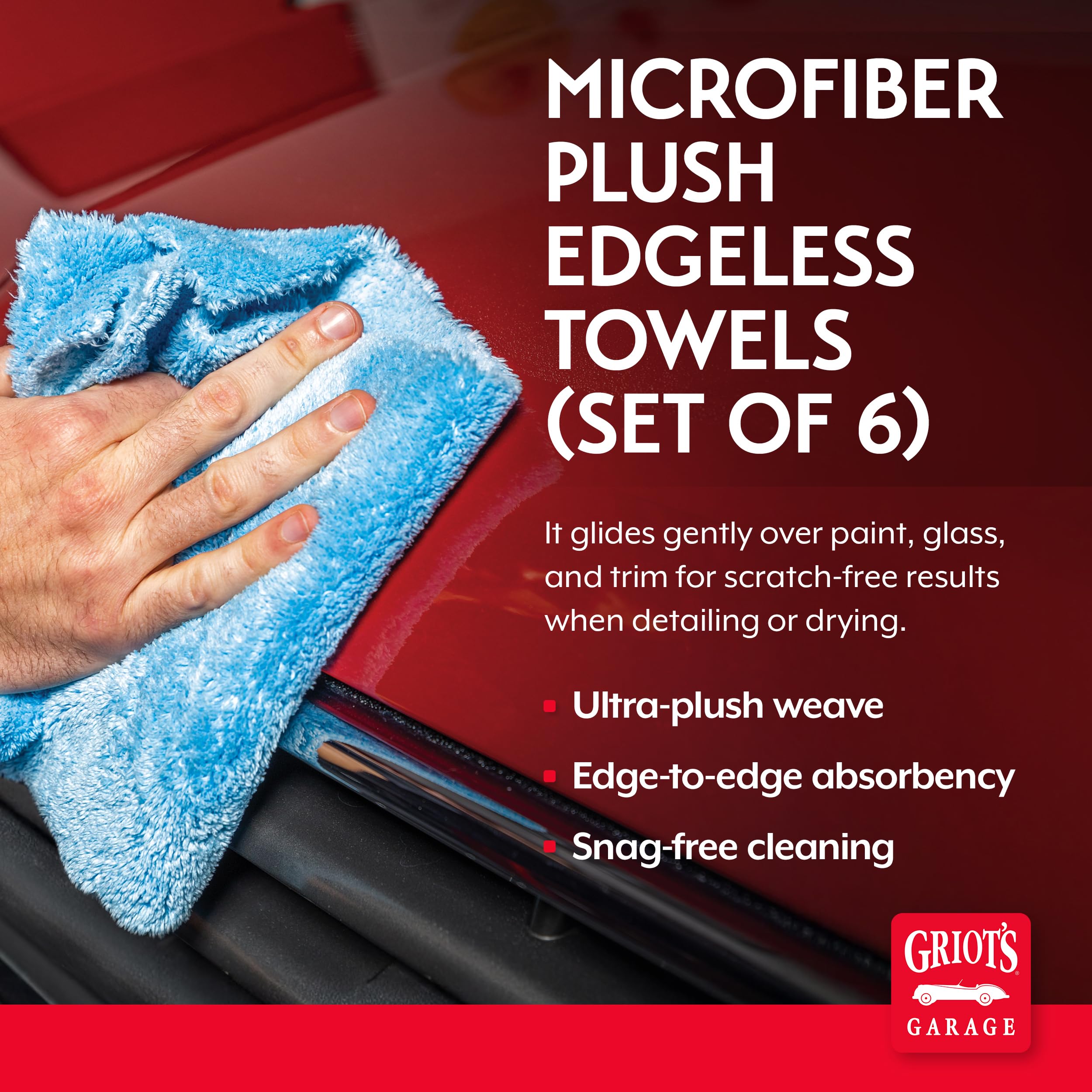 Griot's Garage close-up of 470 GSM weave capturing polish particles