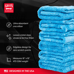 Griot's Garage edgeless towel gliding over trim without snagging