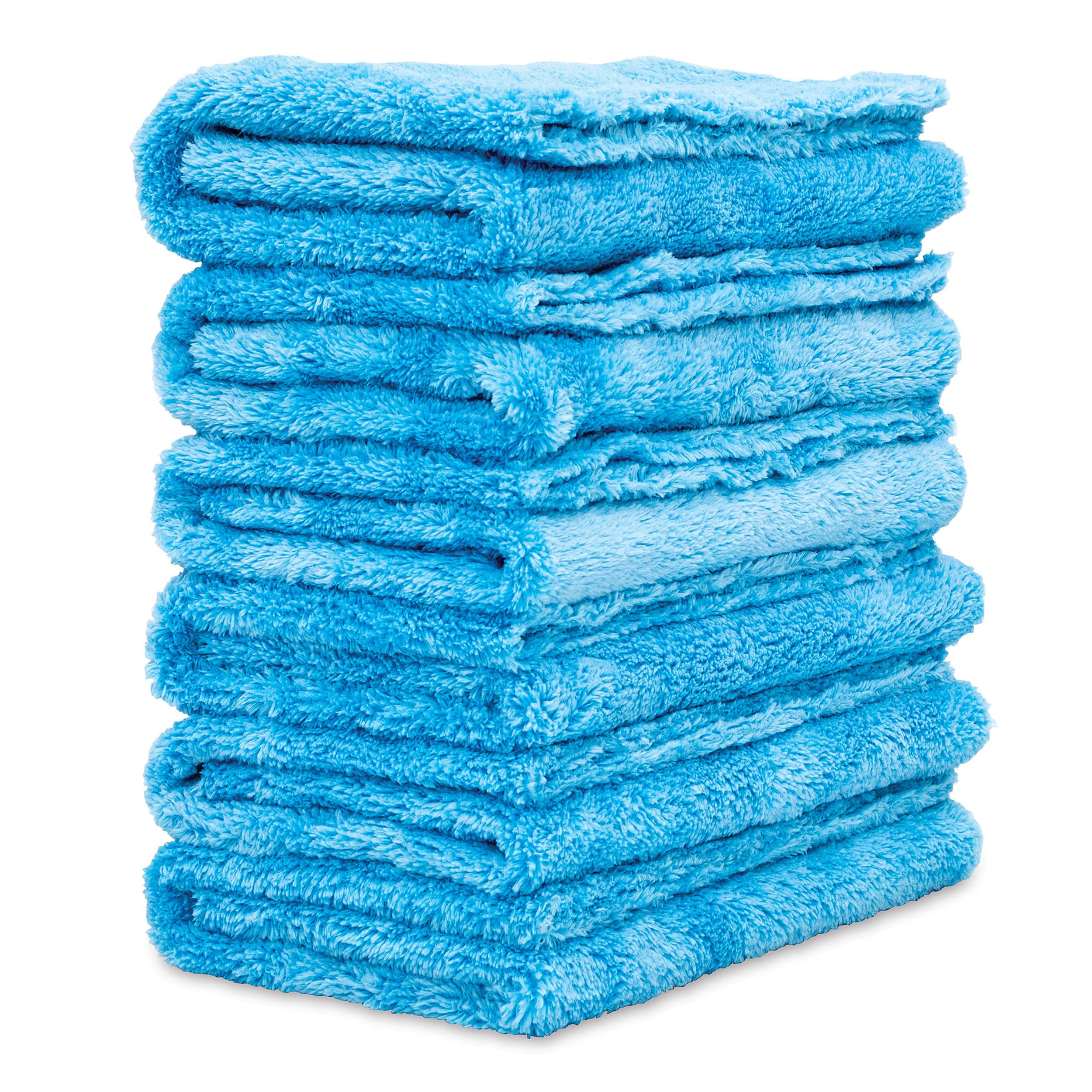 Griot's Garage folded towels showing soft plush for gentle detailing