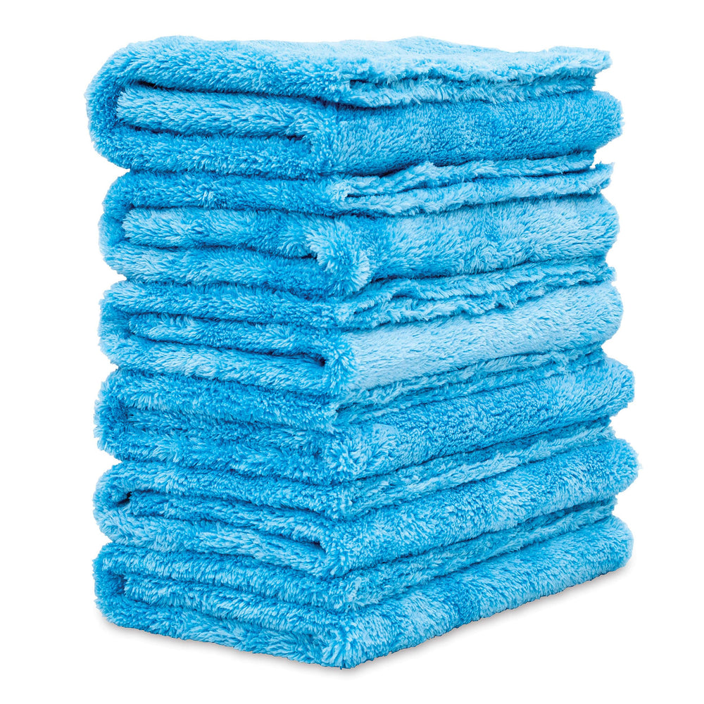 Griot's Garage folded towels showing soft plush for gentle detailing