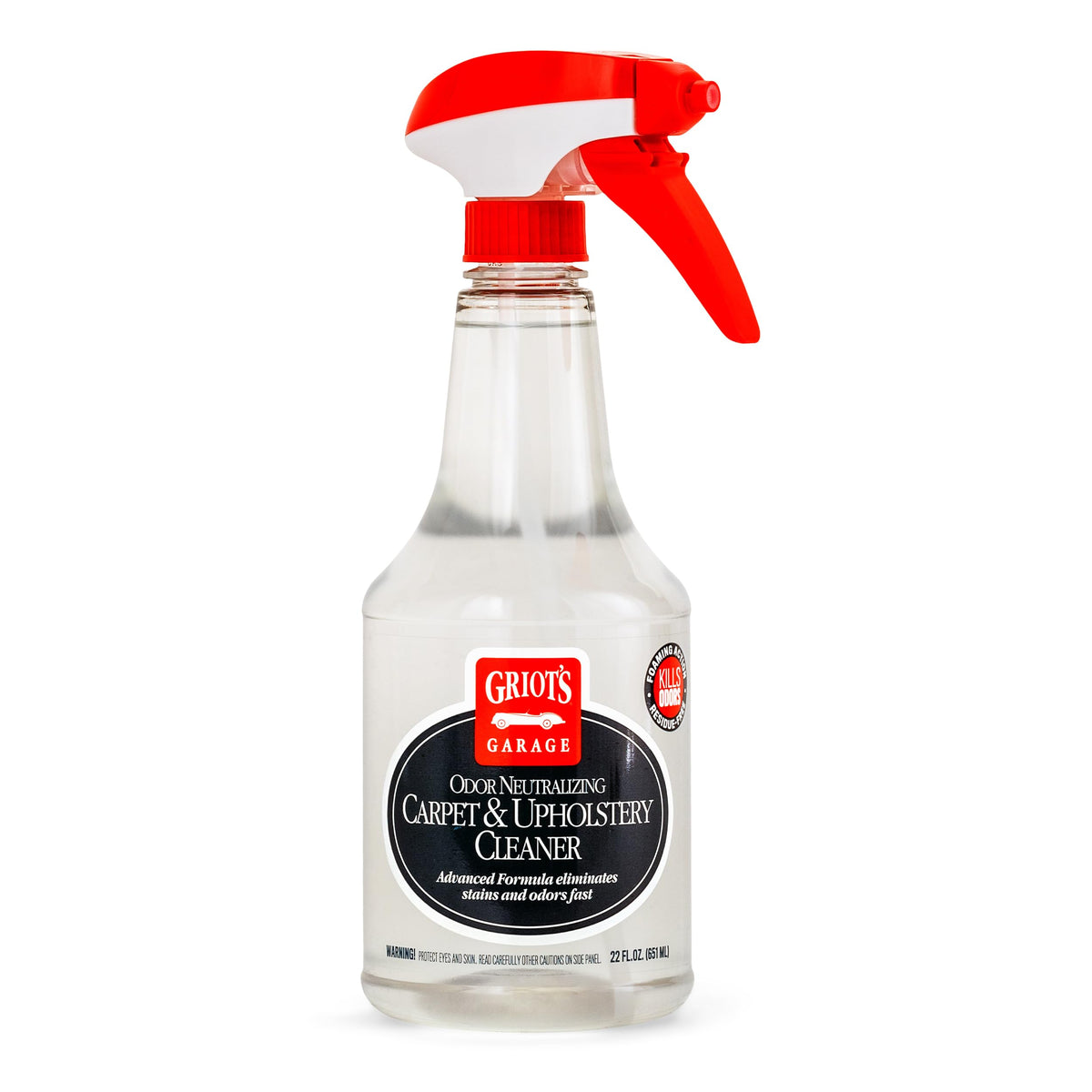 Griot's Garage spray bottle front view showing label and easy-spray nozzle