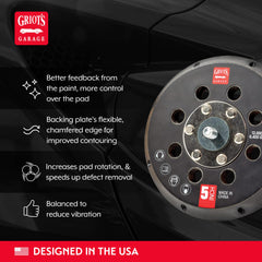 Griot's Garage orange correcting pads texture detail for efficient defect removal