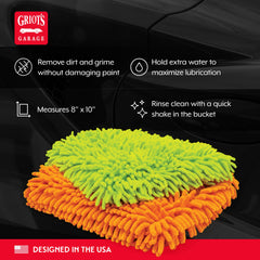 Griot's Garage pad held in hand demonstrating compact size and control