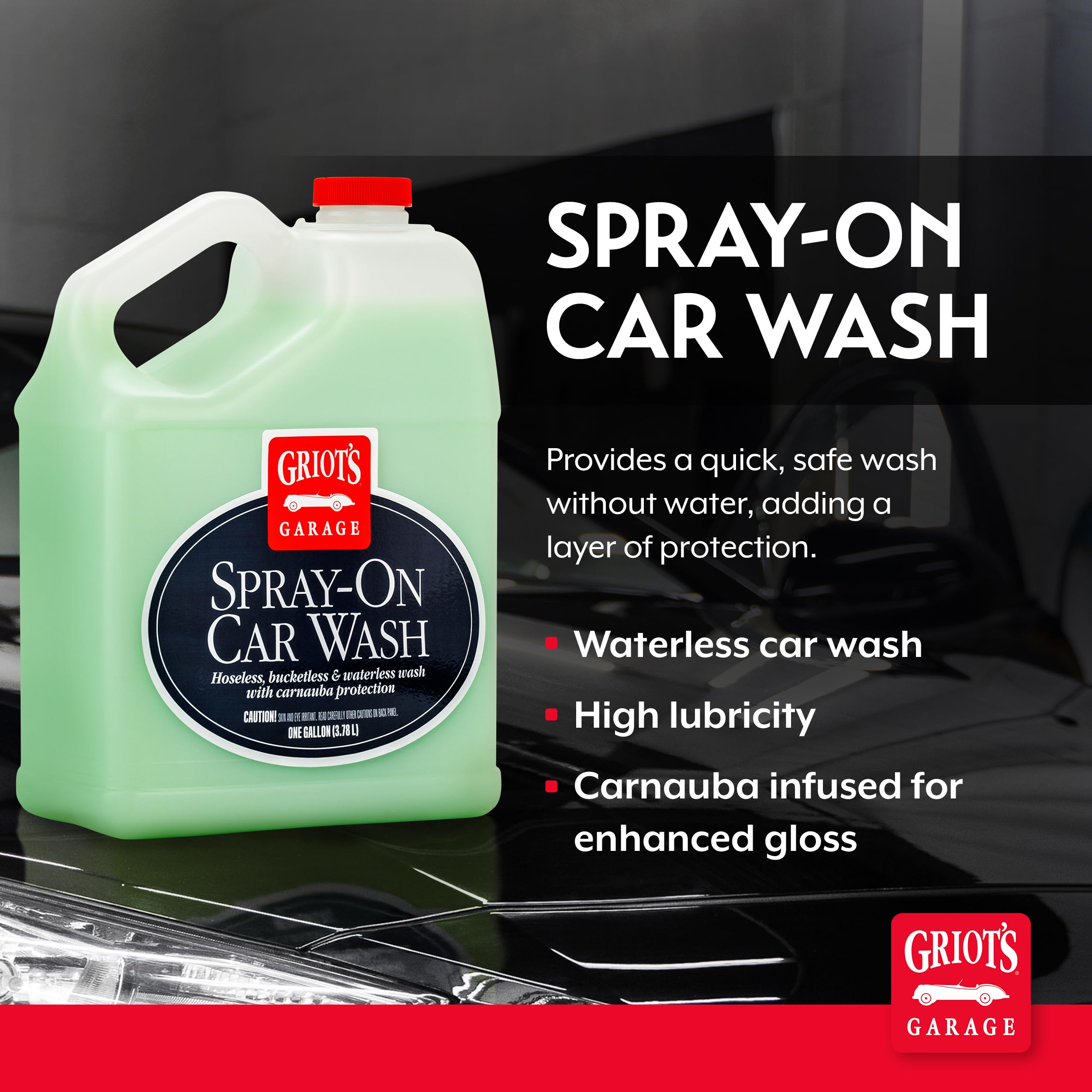 Griot's Garage spray nozzle close-up demonstrating easy application control