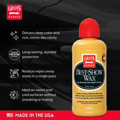 Griot's Garage wax on polishing pad demonstrating easy machine application