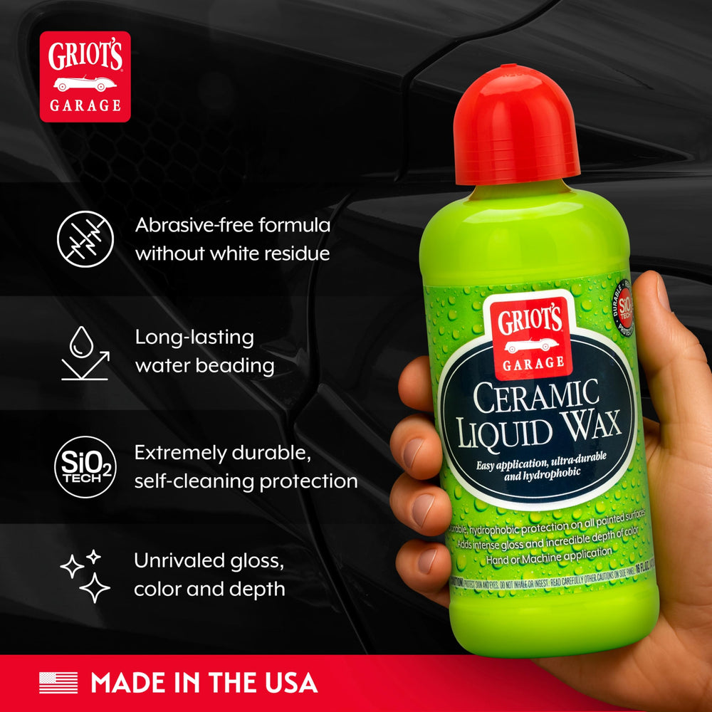 Griot's Garage creamy wax texture poured showing smooth spreadability advantage