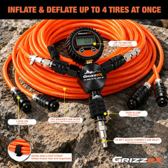 GRIZZEX TPU braided hose detail showing durable kink-resistant design