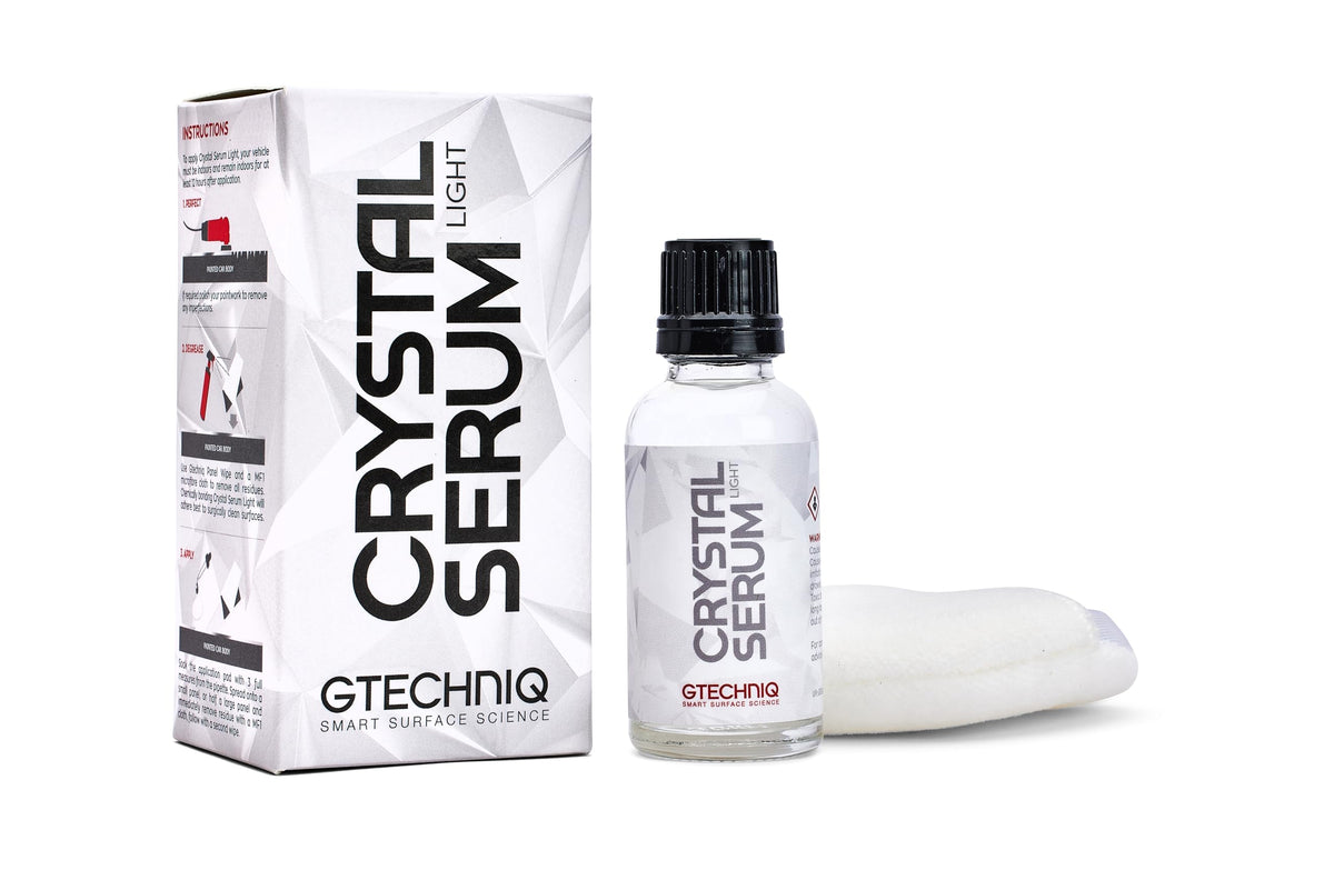 Gtechniq front packaging showing compact bottle and professional finish