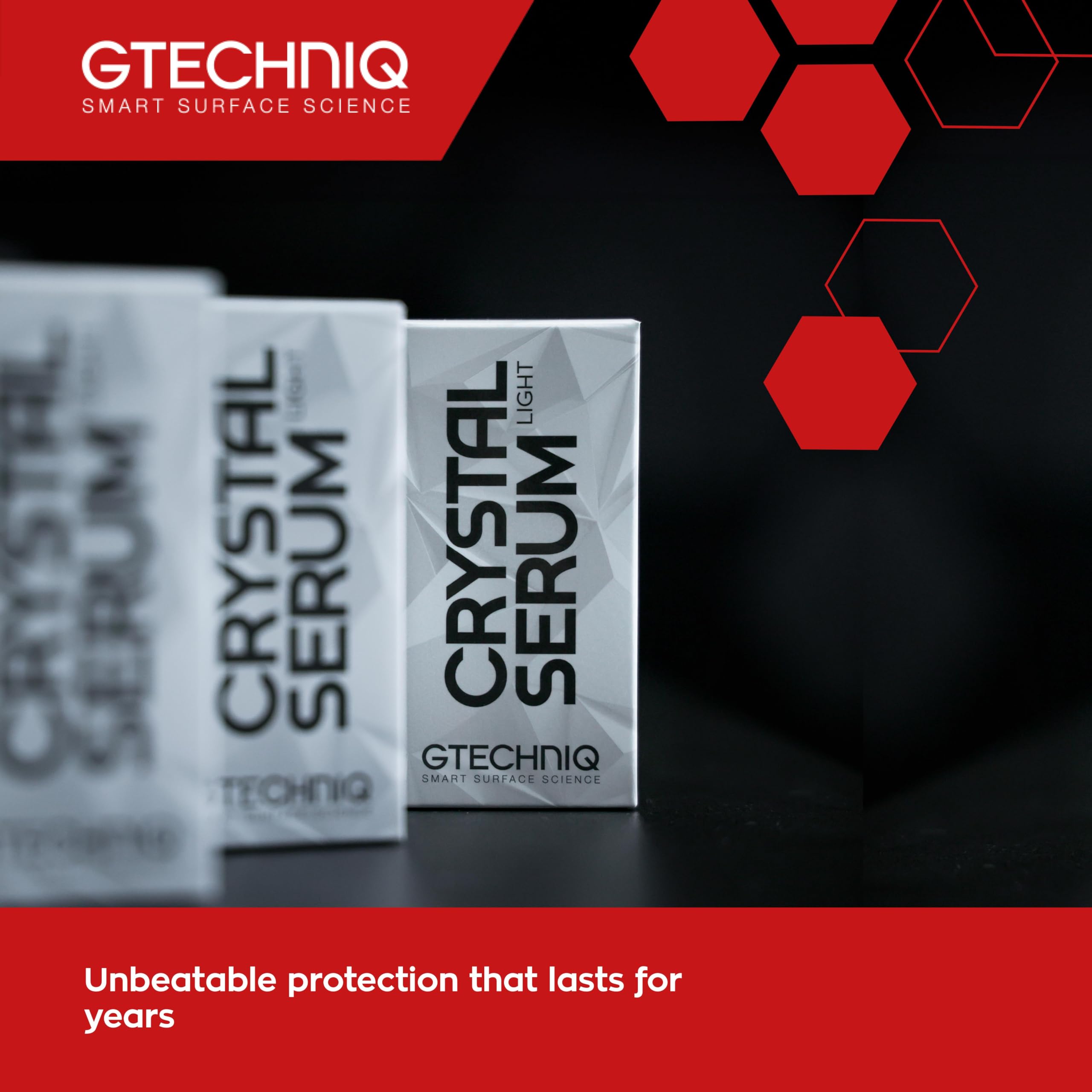 Gtechniq texture closeup highlighting smooth coating and high gloss benefit