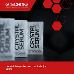 Gtechniq texture closeup highlighting smooth coating and high gloss benefit