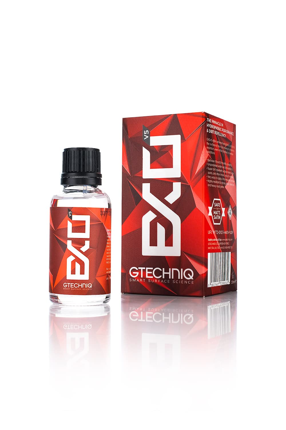 Gtechniq EXO front packaging showing bottle and label for easy identification and use