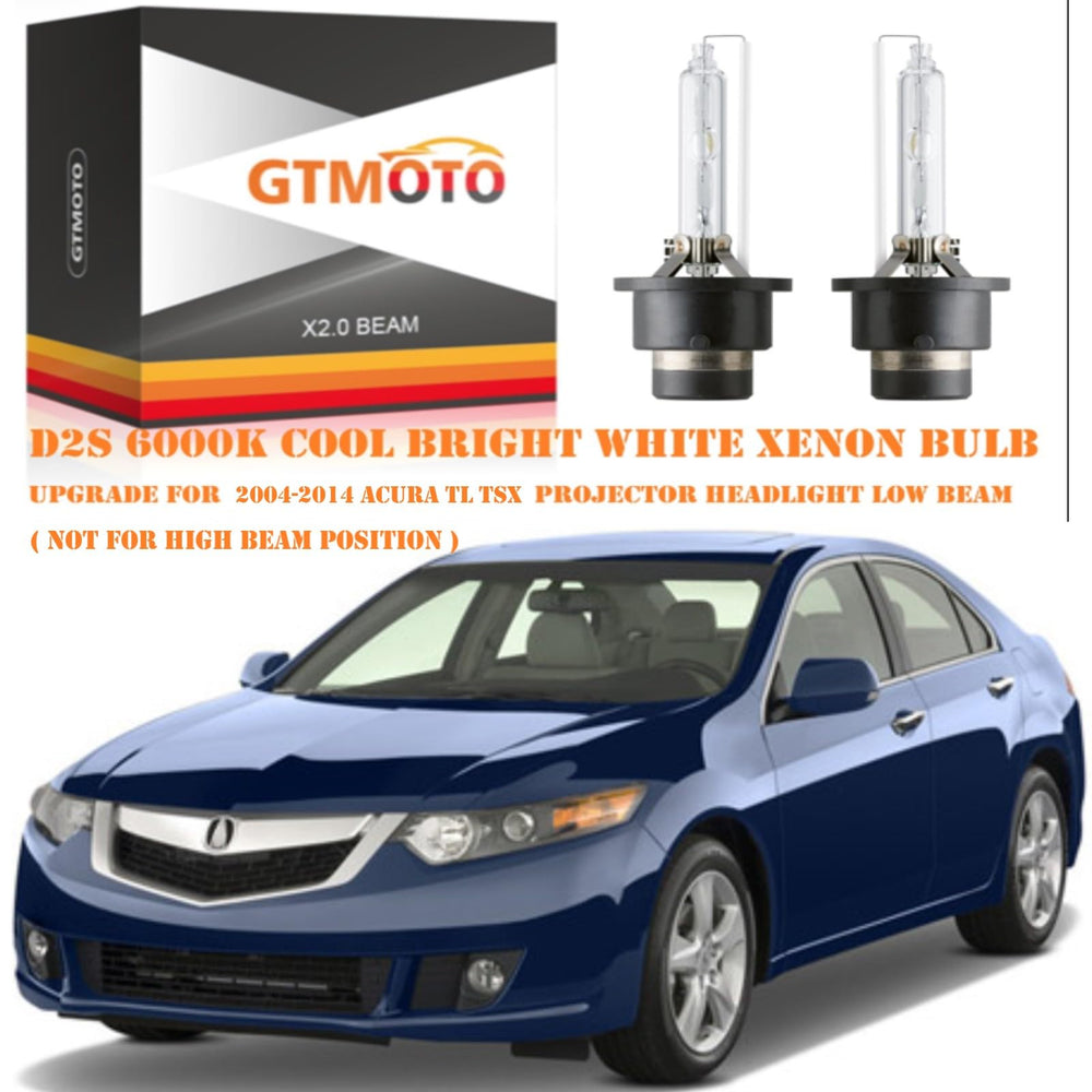 GTMOTO product label and spec plate clear view of 6000K 35W D2S technical details