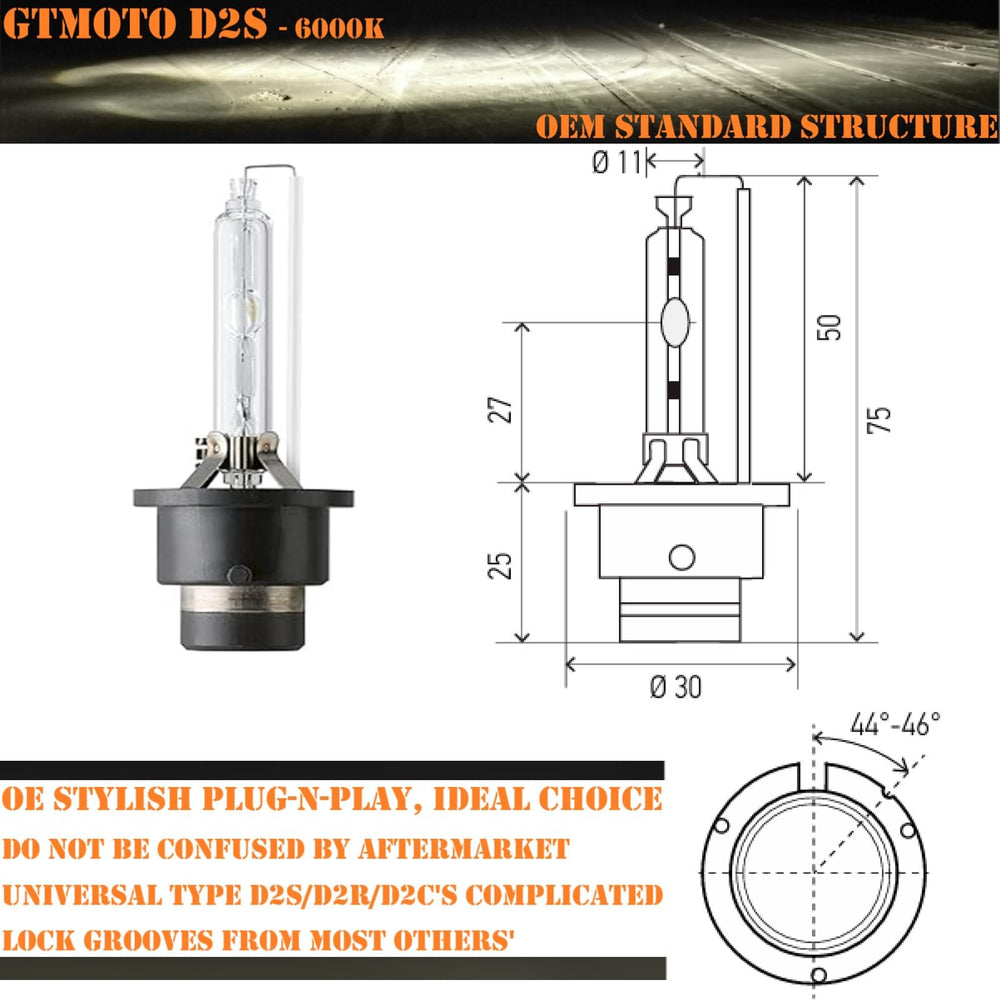 GTMOTO stainless bracket detail on bulb ensuring secure OEM-style mounting and fit