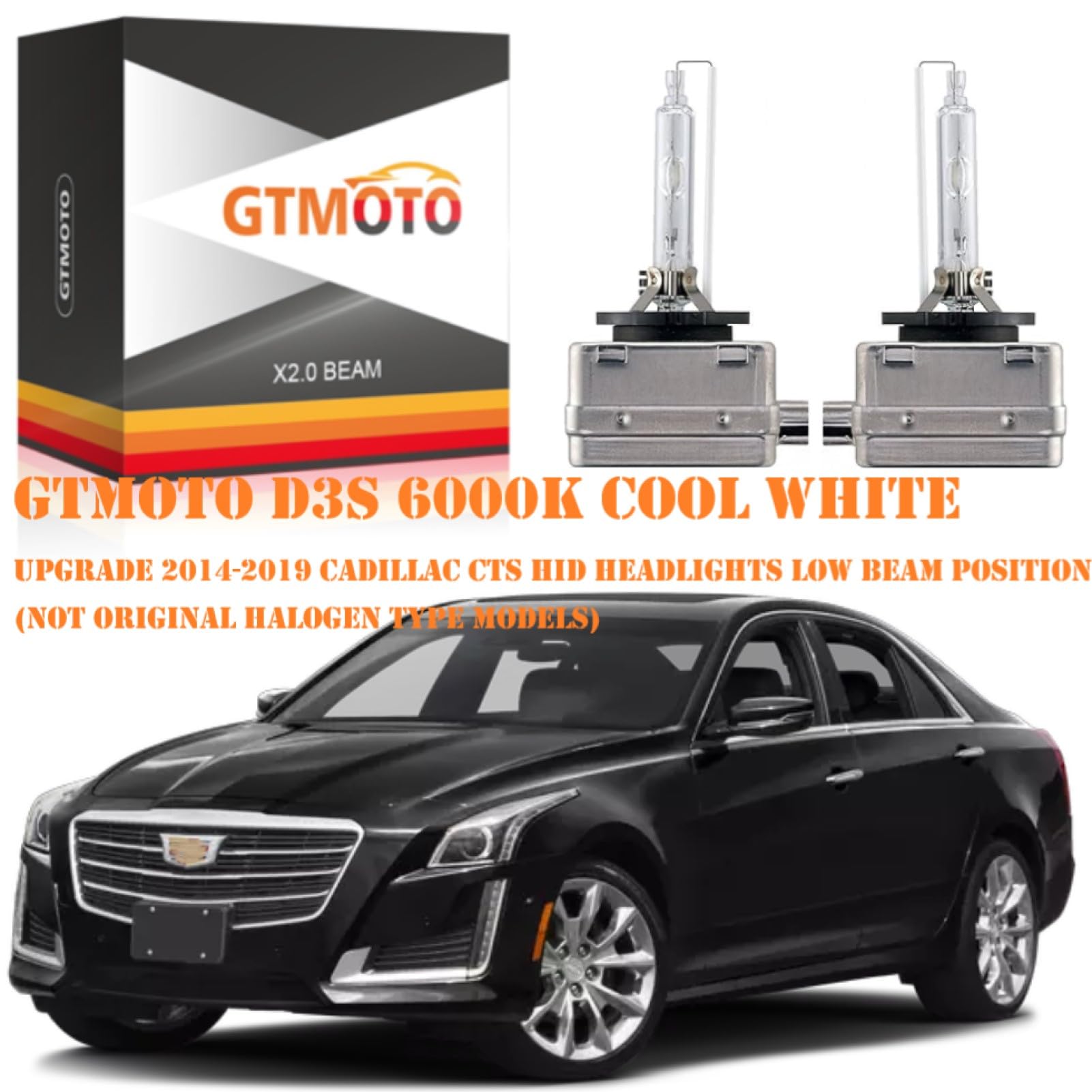 GTMOTO two D3S bulbs in protective case, safe transport and dual set benefit