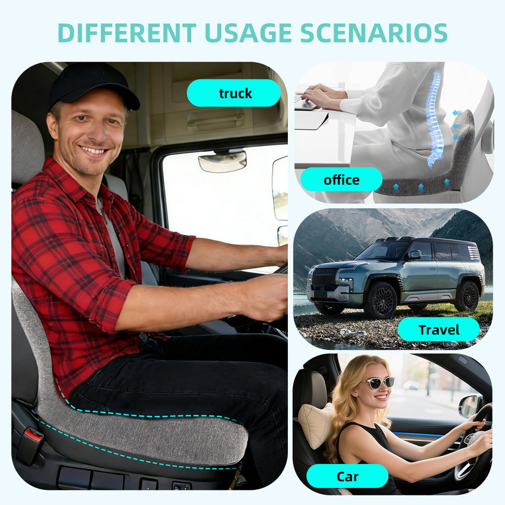 GtuiBugt placed on truck driver seat demonstrating long-drive comfort