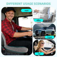 GtuiBugt placed on truck driver seat demonstrating long-drive comfort