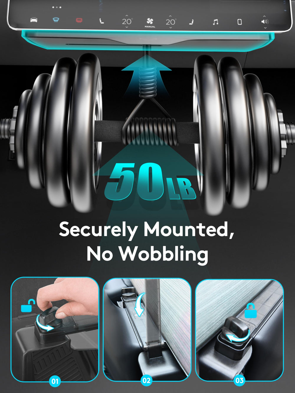 Guaiblue visor sunglasses clip in use offering quick-access eyewear storage