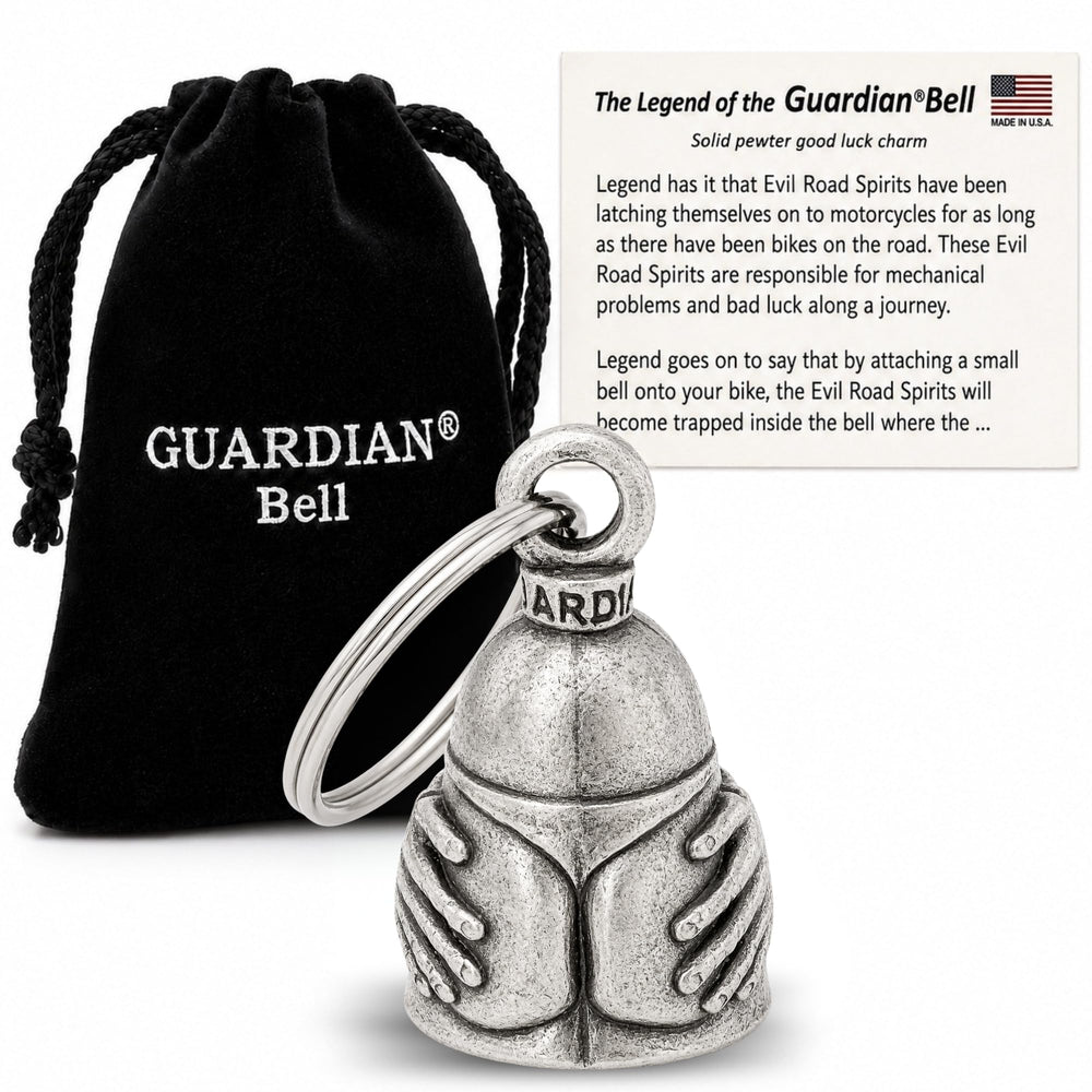 Guardian Bell AssMan front view showing pewter detail and durable finish