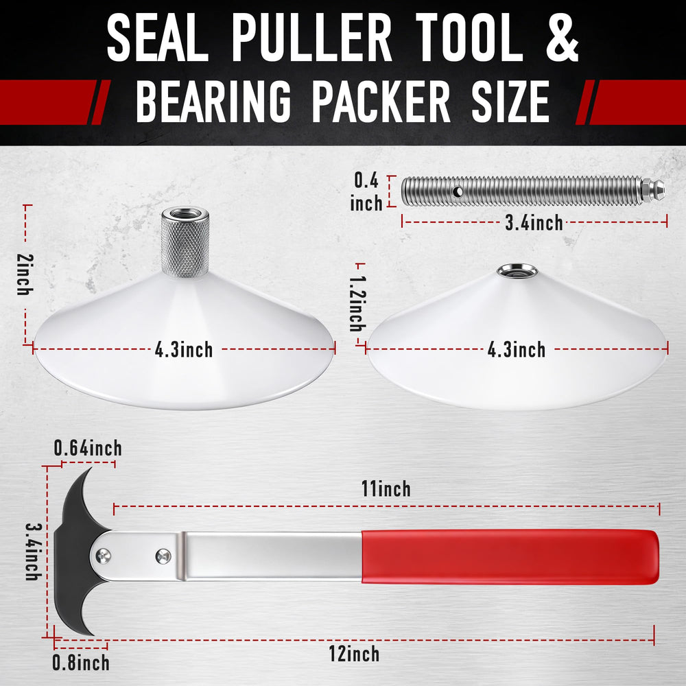 Gulfmew bearing packer pushing grease through a bearing for full coverage