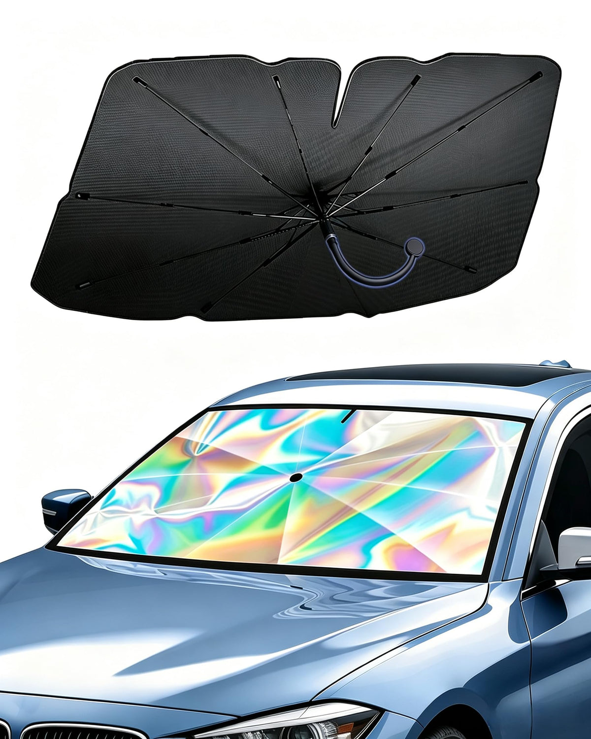 Gumnay front view packaging showing compact umbrella shade and branding for easy storage