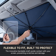 Gumnay 360-degree bendable handle detail preventing dashboard scratches and flexible placement