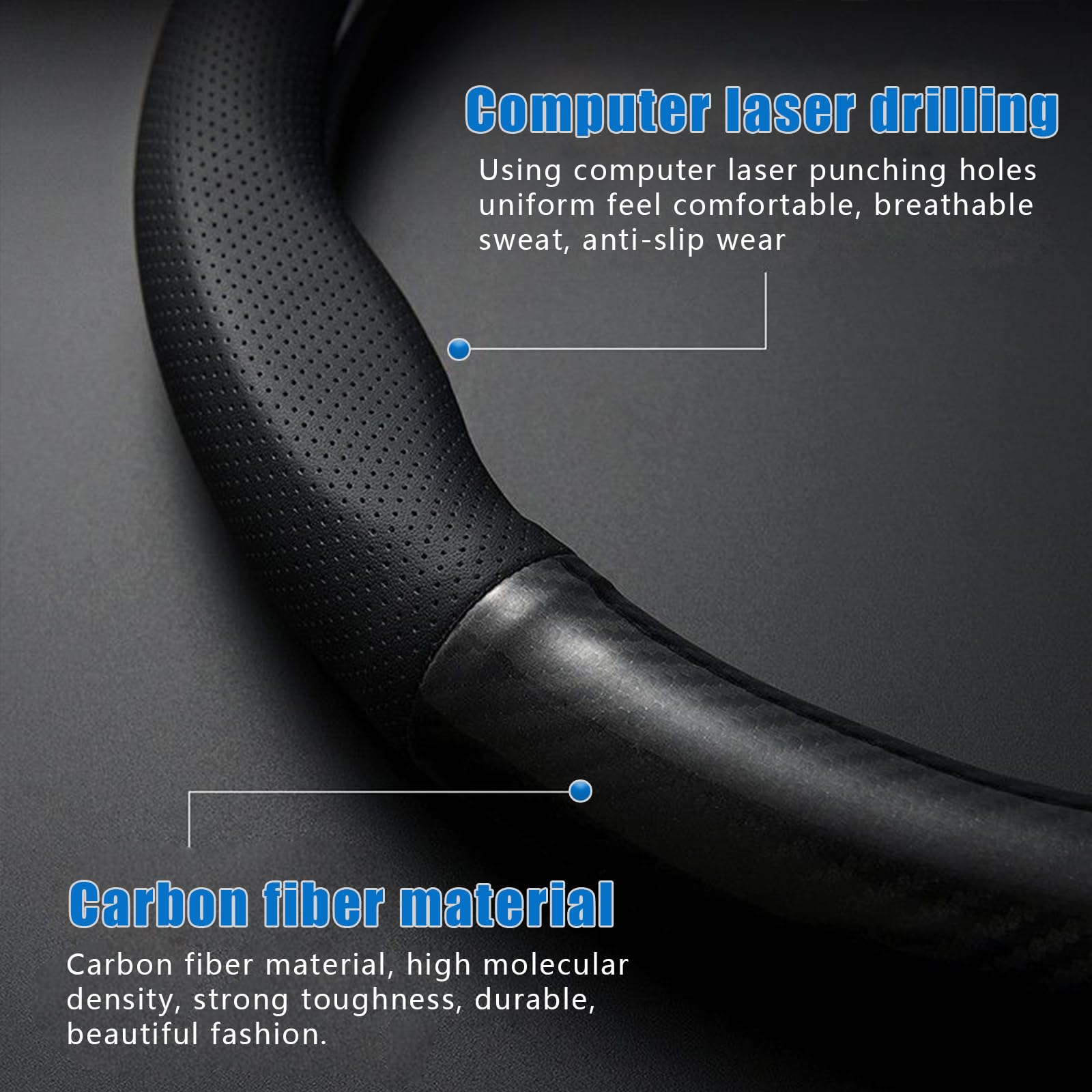 gunhunt installed on D-shaped steering wheel illustrating improved grip benefit