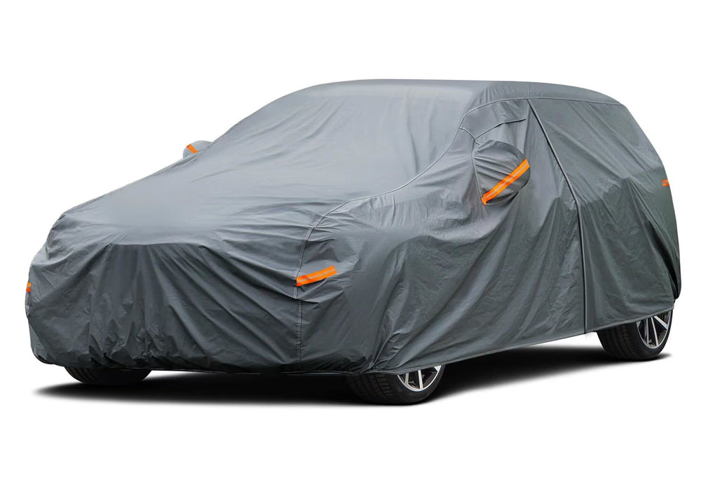 GUNHYI front view on hatchback showing full coverage and weather protection