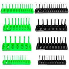 GURADESIGN front view of full 8-piece socket organizer set showing tidy storage benefit