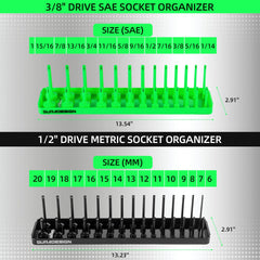 GURADESIGN clear molded size markings for fast socket identification