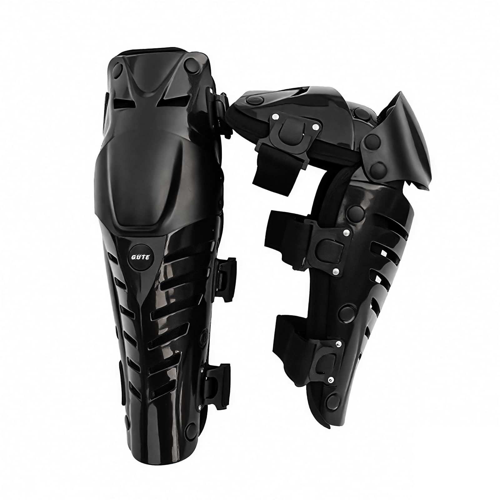 Gute front view long leg pads showing full coverage and fit benefit