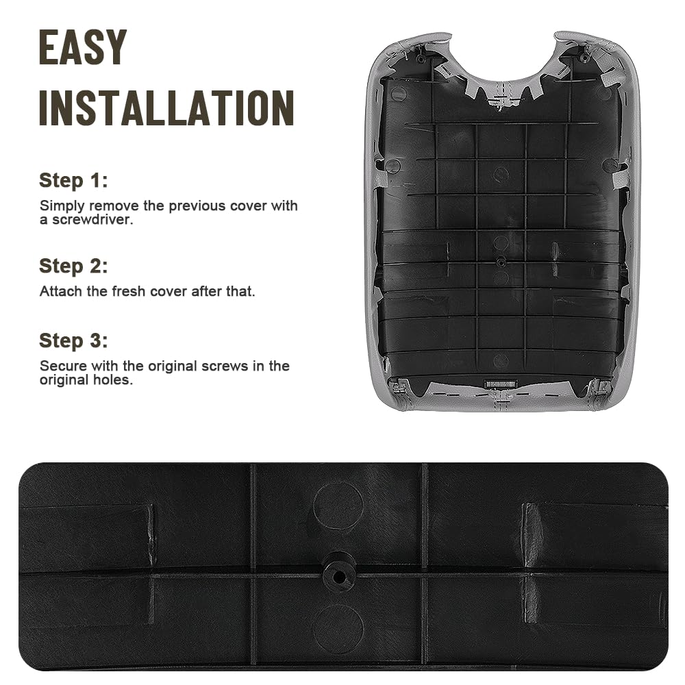 Guteauto armrest next to ruler illustrating compact size and accurate fitment
