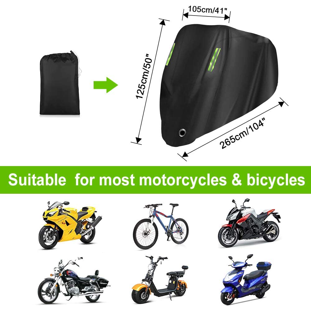 Gutupet cover fitted on scooter in driveway offering weather protection