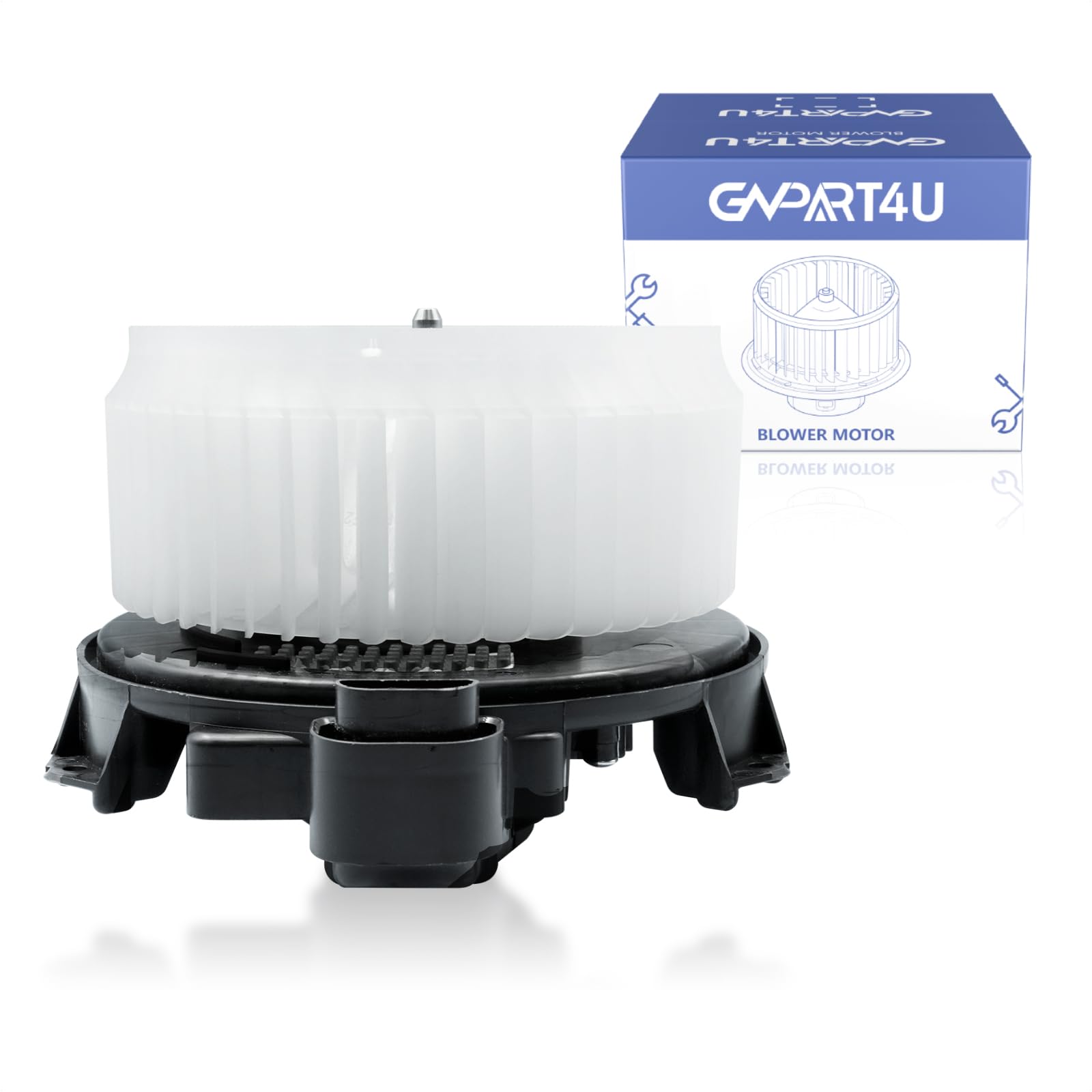 GVPART4U front blower motor front view showing fitment and robust housing for reliable airflow