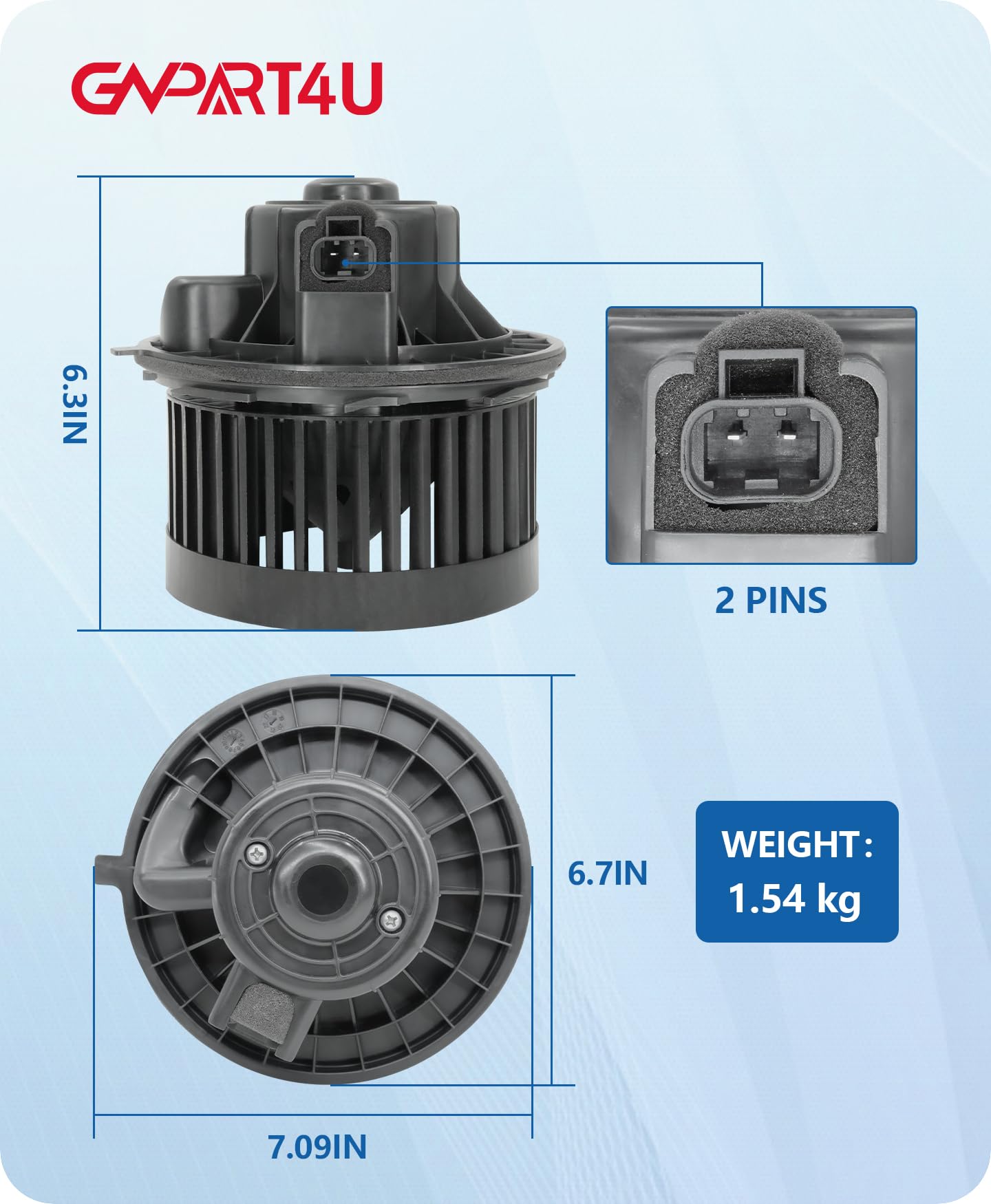 GVPART4U size comparison with ruler showing correct dimensions for fitment benefit