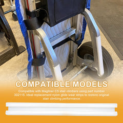 Gvvycc installed on Magliner C5 stair climber demonstrating improved stair travel