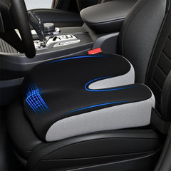 GXHYSW front view of booster cushion showing ergonomic shape and comfortable lift