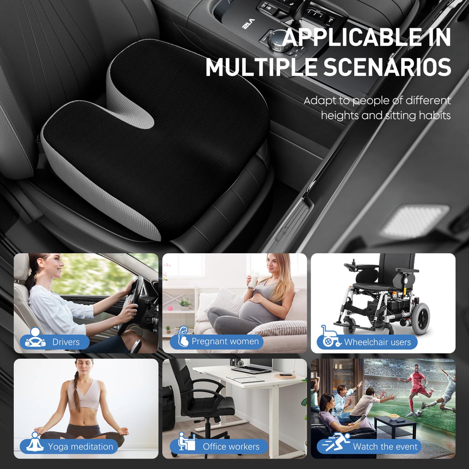 GXHYSW cushion on office chair for portable comfort and improved seating