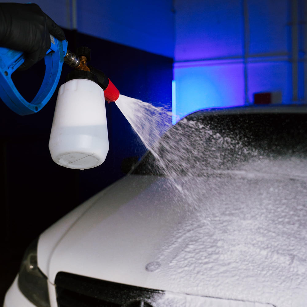 Gyeon product in driveway wash scene demonstrating safe use