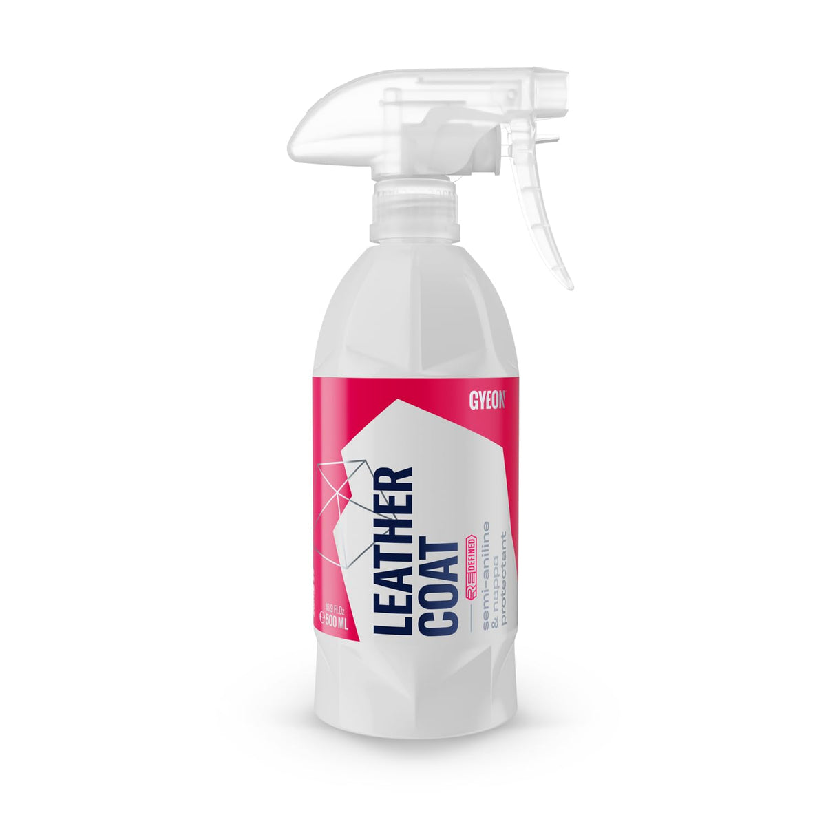 Gyeon bottle front label showing product name and purpose, easy identification benefit