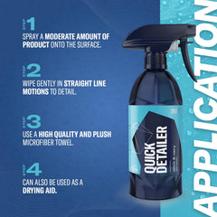 Gyeon quick detailer being wiped with microfiber for streak-free shine